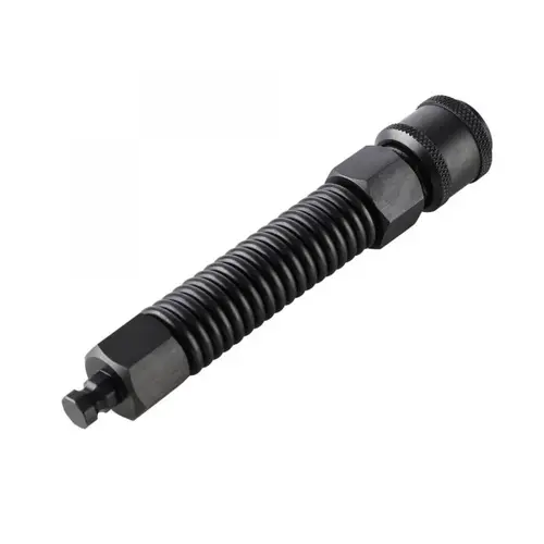 Adattatore a molla flessibile in acciaio inox nero Hismith Premium KlicLok