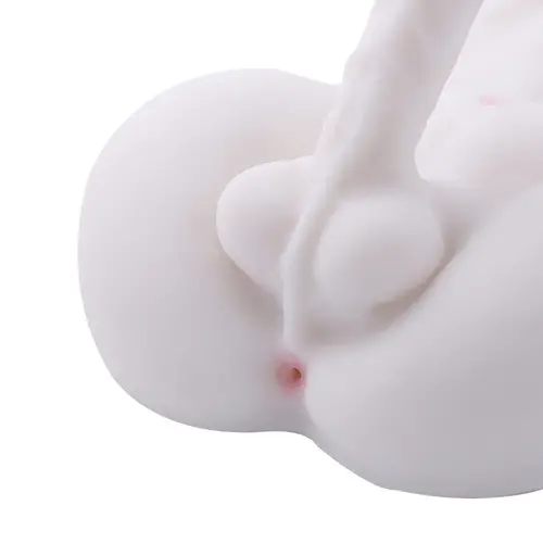 Masturbatore del corpo del sesso Shemale Pene e seni sodi Bambola del sesso anale Albina