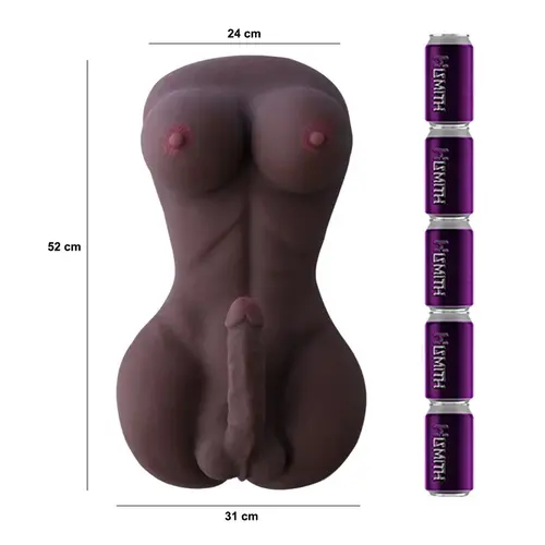 Hismith® Shemale Sex Puppe Mercedes Körper Big Penis Brüste Anal