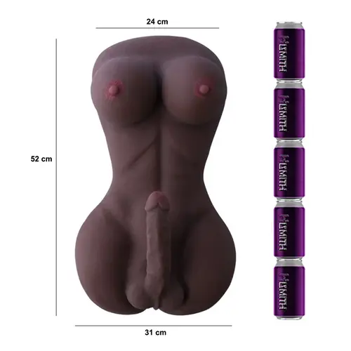 Shemale Sex Doll Mercedes corpo Grande Pene Seni Anale
