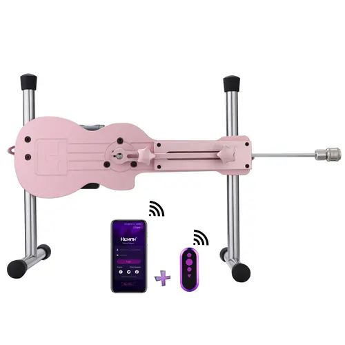 Pro Mini Sex Machine Smart App avec gode et télécommande Rose