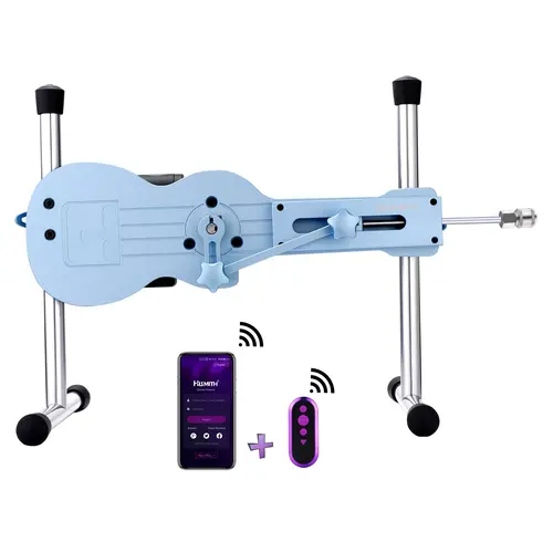 Pro Mini Sex Machine Smart App con dildo e telecomando Blu