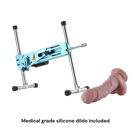 Pro 1 Premium Sex Machine 2.0 Smart App con dildo e telecomando Blu