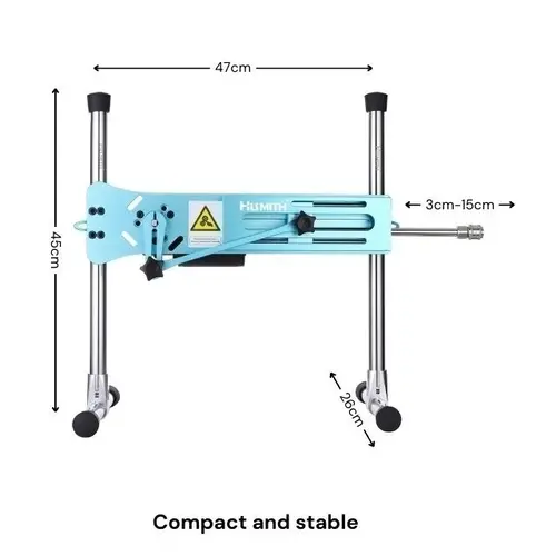 Hismith® Pro 1 Premium Sex machine 2.0 Smart App con consolador y mando a distancia Azul