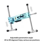 Pro 1 Premium Sex machine 2.0 Smart App con consolador y mando a distancia Azul