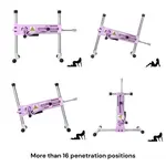 Pro 1 Premium Sex Machine 2.0 Smart APP con consolador y mando a distancia Morado