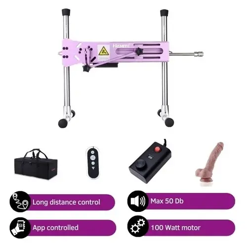 Pro 1 Premium Sex Machine 2.0 Smart APP con consolador y mando a distancia Morado
