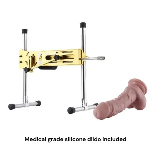 Pro 1 Premium Sex Machine 2.0 Smart App con dildo e telecomando Oro