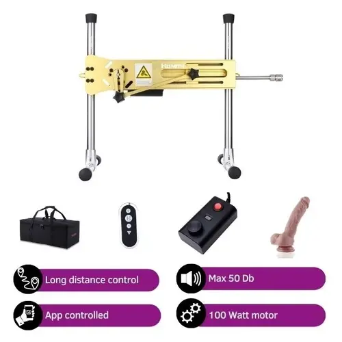 Hismith® Pro 1 Premium Sex machine 2.0  Smart App with dildo and remote Gold