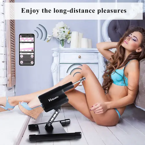 Hismith® Pro 3 Premium® Sex Machine Smart APP con consolador y mando a distancia ¡Compacta y potente!