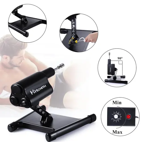 Hismith® Pro 3 Premium® Sex Machine Smart APP con consolador y mando a distancia ¡Compacta y potente!