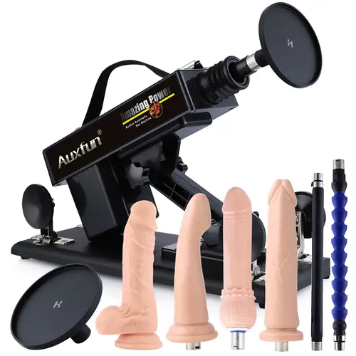 Auxfun® Auxfun® Basic Sex Machine - Paket Lorenzo mit Dildos und Zubehör