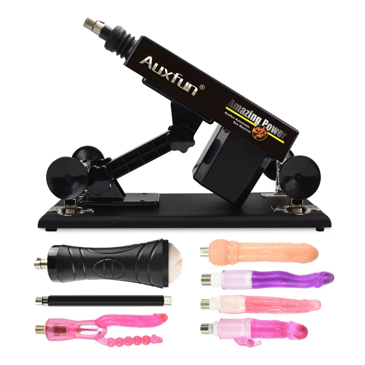 Auxfun Basic Sex Machine Package Couples with Dildo and many extras -  Hismith®