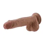 Dildo EZfunLok per macchina del sesso Auxfun Plus Marrone 26 cm