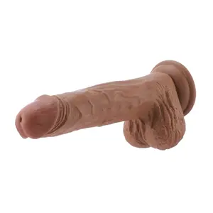 Consolador EZfunLok para Auxfun Plus Sex Machine Marrón 26 cm