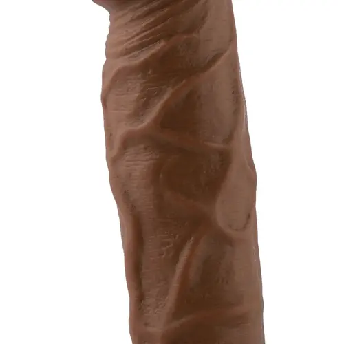 Consolador EZfunLok para Auxfun Plus Sex Machine Marrón 21 cm