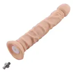 Auxfun® EZfunLok Consolador flexible para máquina sexual Auxfun Plus 24 cm