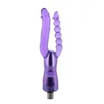 Consolador Doble Acanalado 3XLR Para Auxfun Basic Sex Machine 23 cm