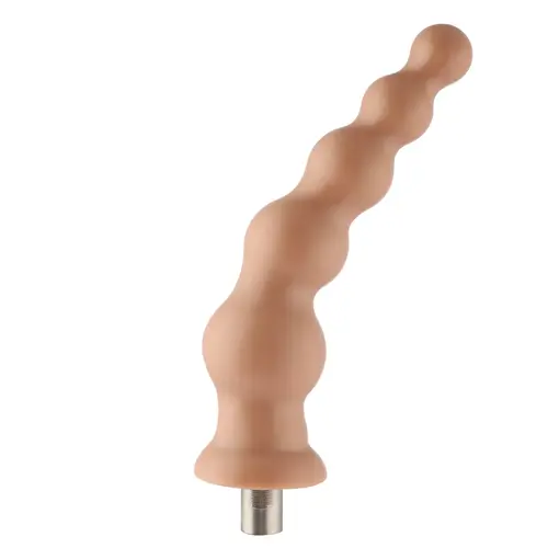 Auxfun® Consolador acanalado 3XLR para Auxfun Basic Sex Machine Beige 21 cm