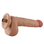 Auxfun® Consolador 3XLR para Auxfun Basic Sex Machine Beige 25,5 cm