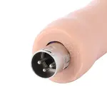 Gode flexible 3XLR pour Auxfun Basic Sex Machine Beige