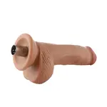 Gode 3XLR pour Auxfun Basic Sex Machine Beige 16 cm