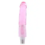 Gode rose avec stimulation du clitoris Connecteur 3XLR pour Auxfun Basic Sex Machine