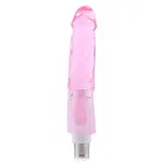 Gode rose avec stimulation du clitoris Connecteur 3XLR pour Auxfun Basic Sex Machine