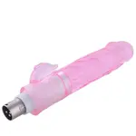 Auxfun® Consolador Rosa con Estimulación de Clítoris Conector 3XLR para la Máquina Sexual Auxfun Basic