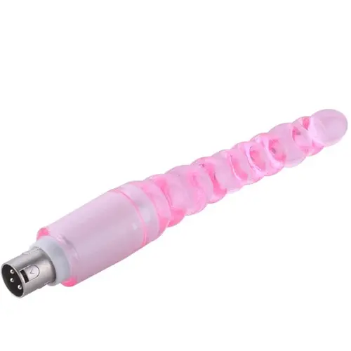 Gode anal strié 3XLR Connecteur pour Auxfun Basic Sex Machine