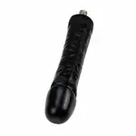 Gode noir épais Auxfun Basic Sex Machine 3XLR 24 CM