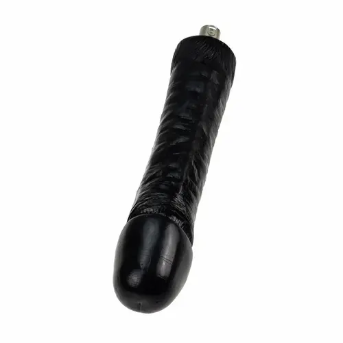 Gode noir épais Auxfun Basic Sex Machine 3XLR 24 CM