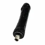Gode noir épais Auxfun Basic Sex Machine 3XLR 24 CM