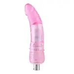 Gode anal rose avec courbure Connecteur 3XLR pour Auxfun Basic Sex Machine