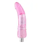Auxfun® Anal rosa Dildo mit Krümmung 3XLR Stecker für Auxfun Basic Sex Machine