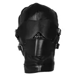 ShotS Blindfold Mask With Mouth Gag - Black