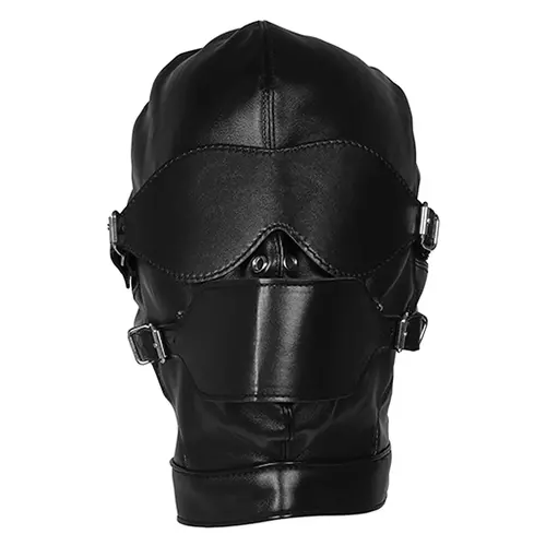 ShotS Blindfold Mask With Mouth Gag - Black