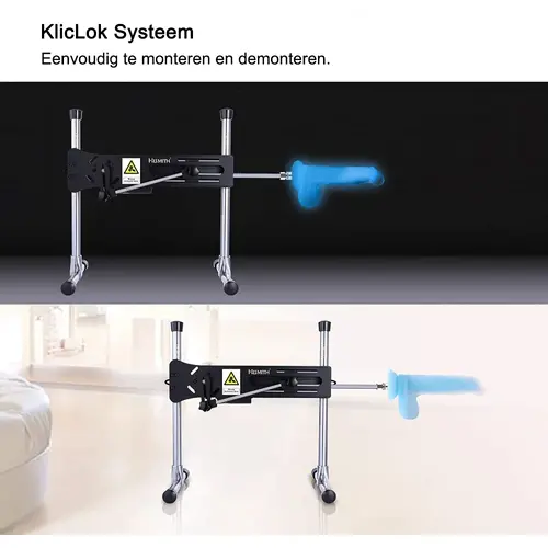 Gode phosphorescent KlicLok et ventouse 20 CM Bleu