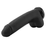 Dildo XL BBC Nero Attacco 29 cm KlicLok e Ventosa