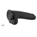 Dildo XL BBC Nero Attacco 29 cm KlicLok e Ventosa