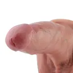 Realistischer Dildo KlicLok® und Saugnapf 23 CM Beige
