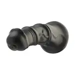 Dildo anale fantasy nero con attacco 24 cm KlicLok e ventosa