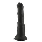 Dildo anale fantasy nero con attacco 24 cm KlicLok e ventosa