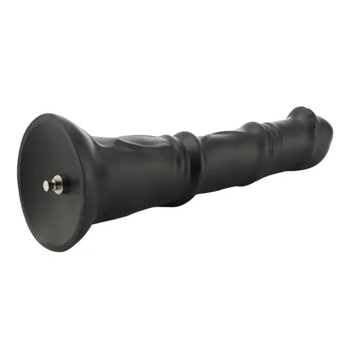 Dildo anale fantasy nero con attacco 24 cm KlicLok e ventosa
