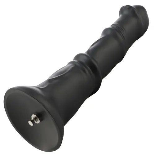 Dildo anale fantasy nero con attacco 24 cm KlicLok e ventosa