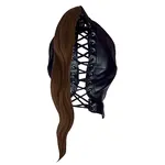 AUTSCH! Bondage Maske mit braunem Pferdeschwanz
