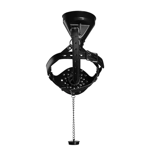 Gag Head Harness With Funnel