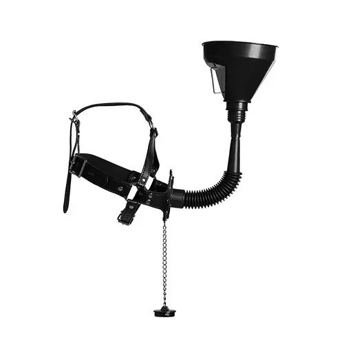 Gag Head Harness With Funnel