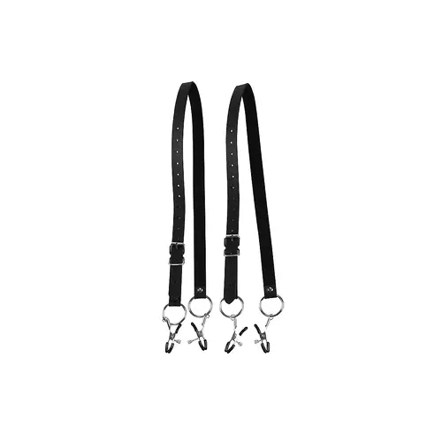 Pubic Lips Spreader With Clamps Black