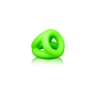 OUCH Cock Ring mit Kugelband Glow in the Dark